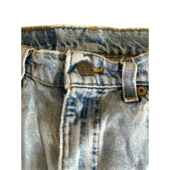 VTG Levi’s 505 Denim Shorts W32 Regular Fit USA Made 90's Jorts Light Mens Jeans - Picture 5 of 9